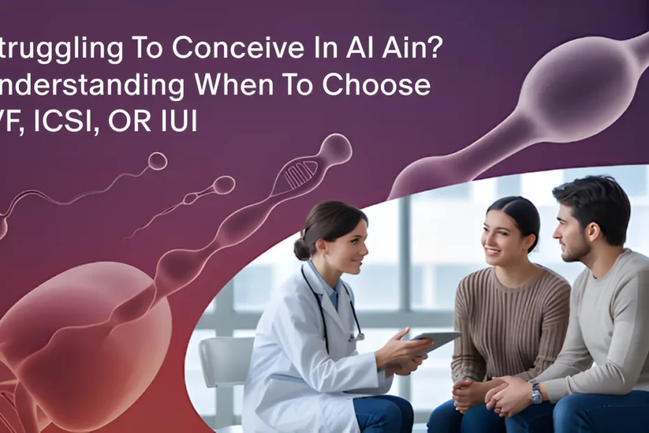 Struggling to Conceive in Al Ain? Understanding When to Choose IVF, ICSI, or IUI