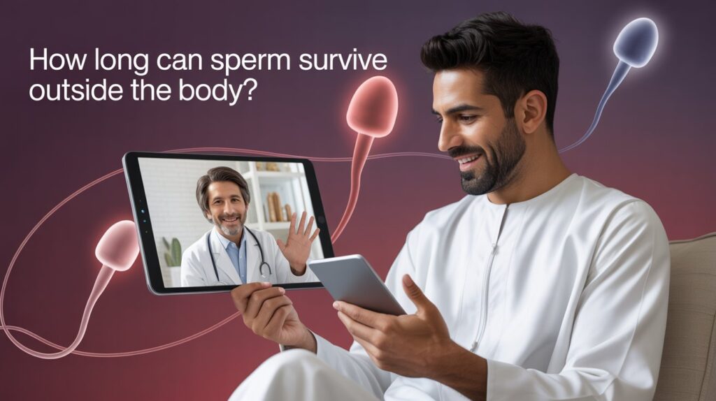 how long does sperm live outside the body