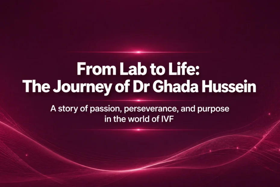The Journey of Dr Ghada Hussein